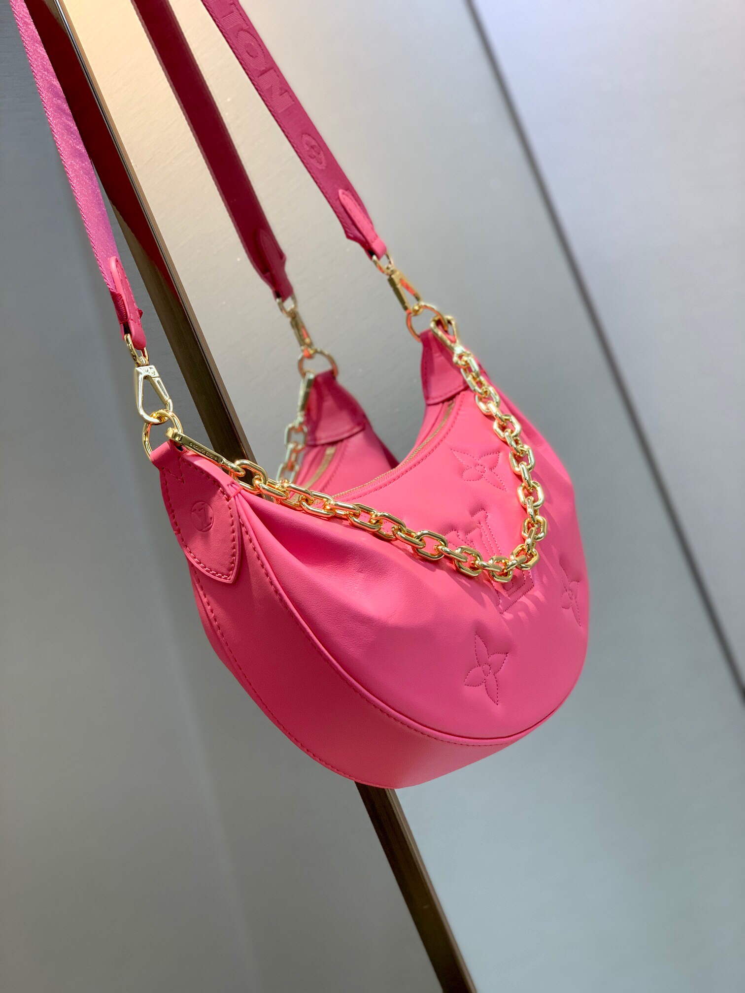 LV M59915 Louis Vuitton Over The Moon Bag Dragon Fruit Pink