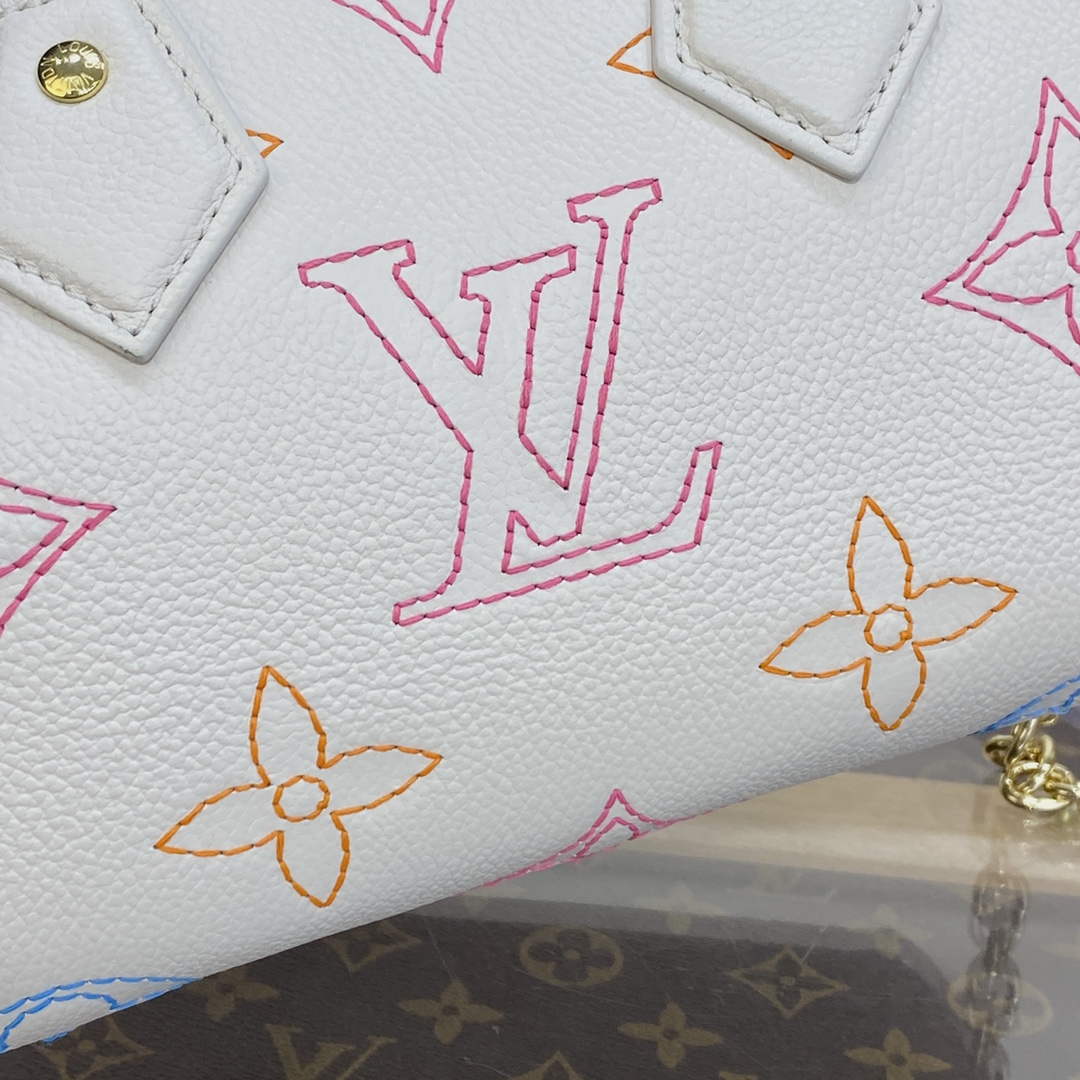 LV M46667 Louis Vuitton Speedy Bandoulière 20 Handbag Beige