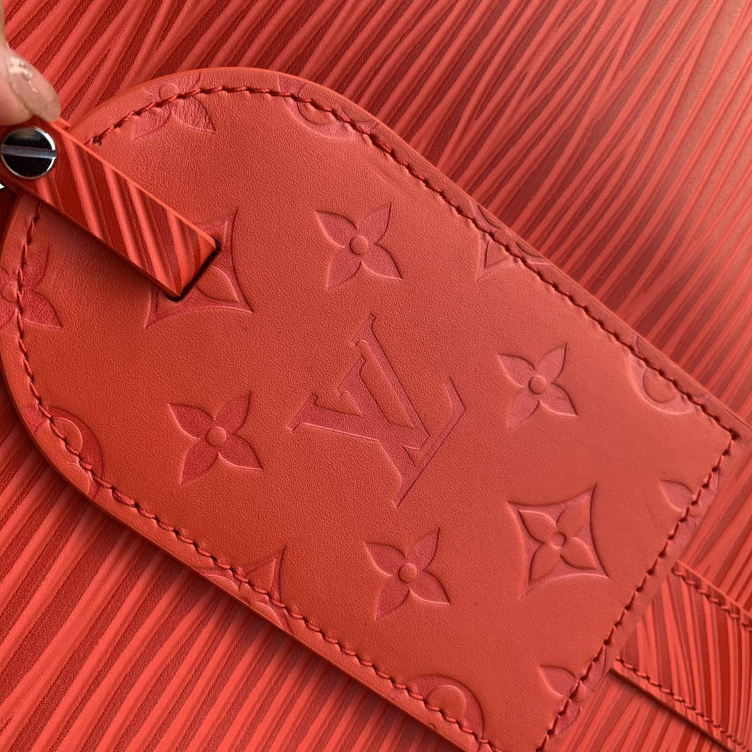 LV M23721 Louis Vuitton Keepall Bandouli��re 50 Bag Vermillion Red
