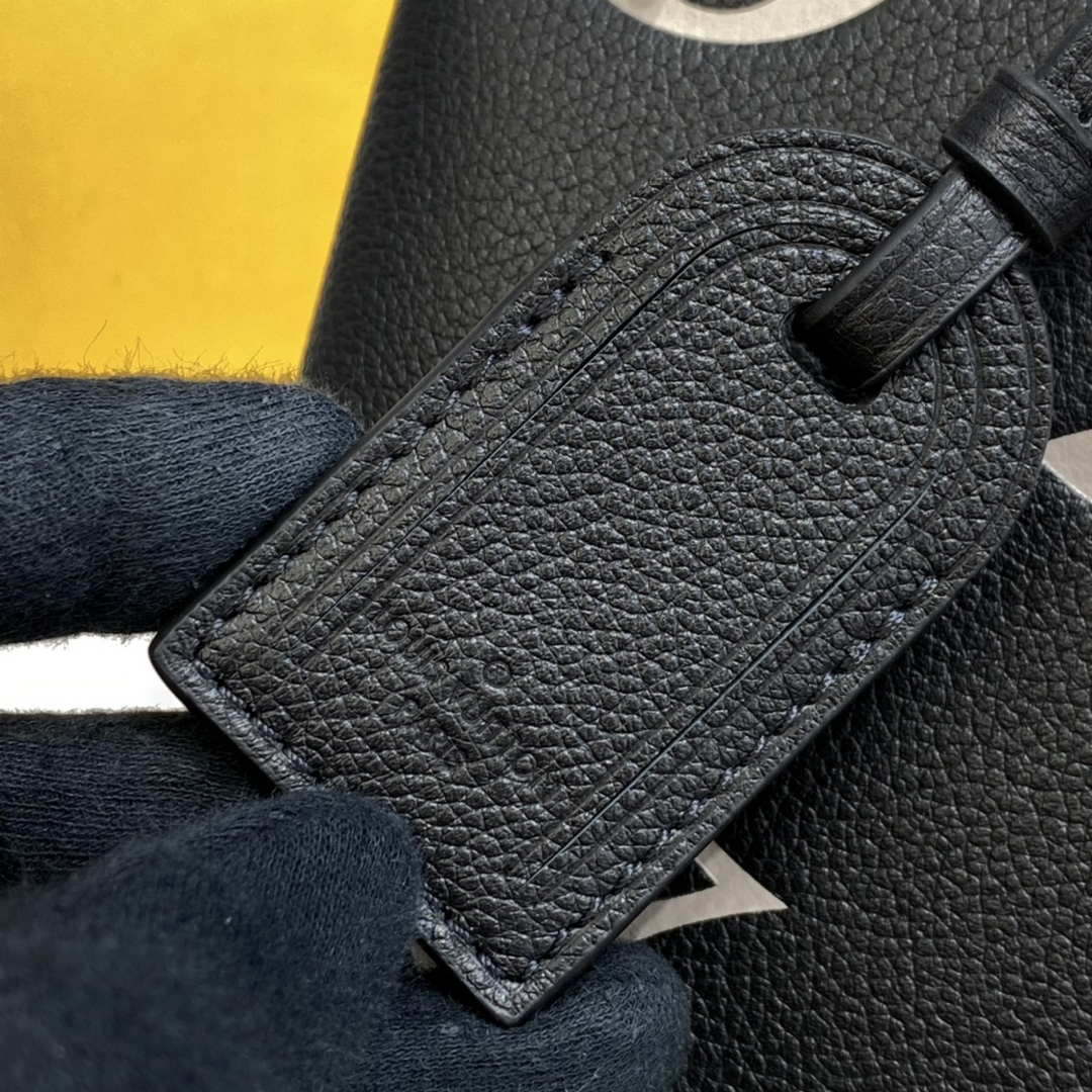 Louis Vuitton LV M45842 Grand Palais bicolor Monogram empreinte leather Black Beige