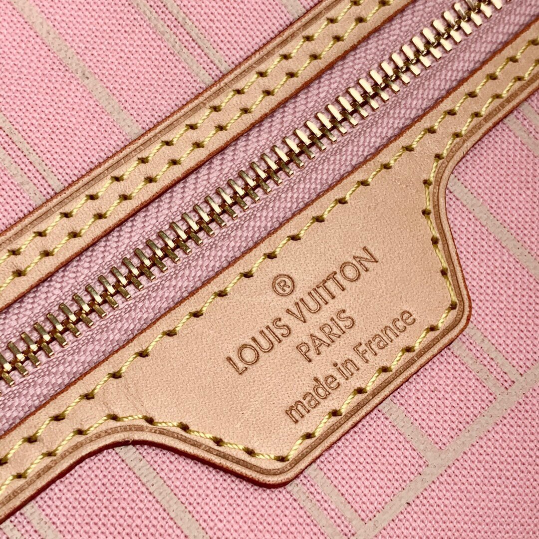 LV M45680 Louis Vuitton Neverfull MM Bag Pink