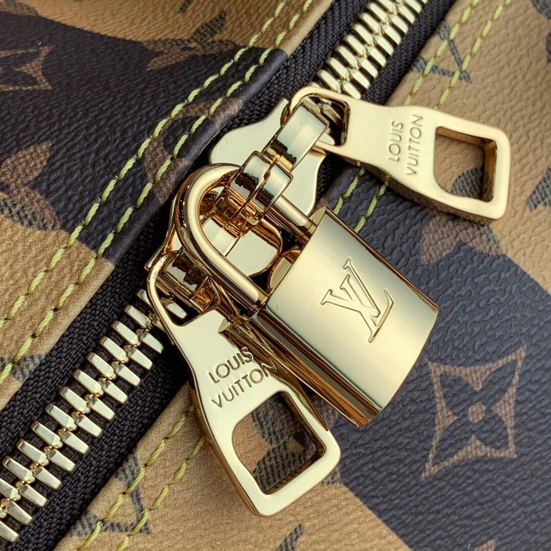LV M40567 Louis Vuitton Keepall Bandouliere 50 Monogram Canvas Yellow