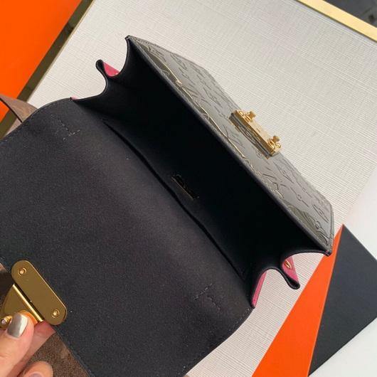 LV M90502 Louis Vuitton M90505 Spring Street Bag Silver Plum