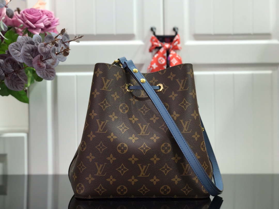 LV M44021 Louis Vuitton NONO MM Bag Monogram Blue
