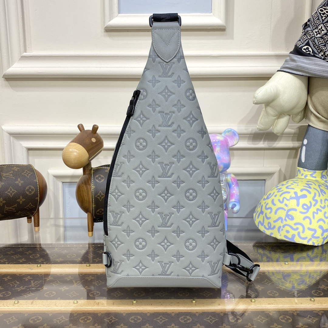 LV M21890 Louis Vuitton Duo Slingbag Grey