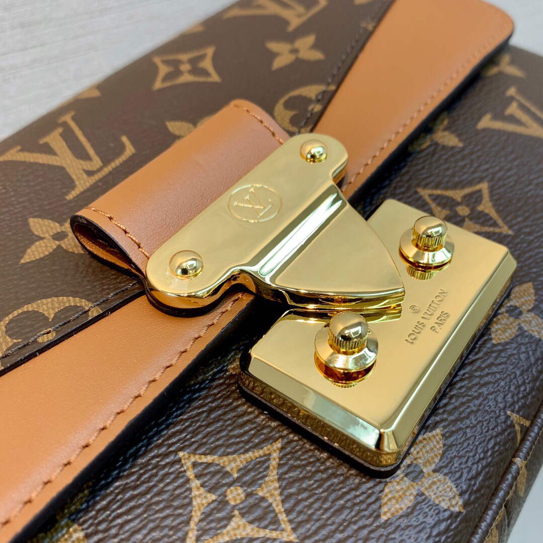 LV M46127 Louis Vuitton Marceau Monogram Caramel Brown