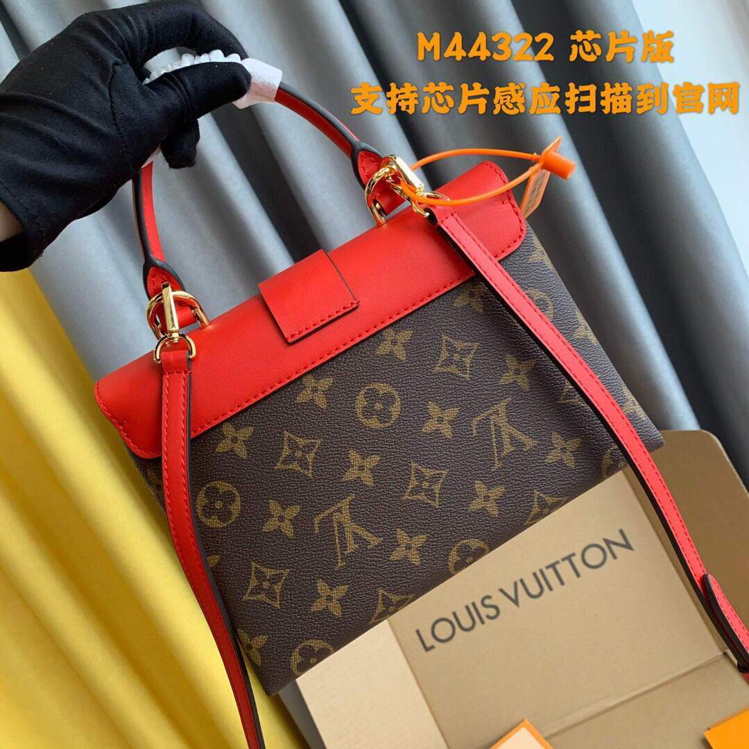 LV M44322 Louis Vuitton Locky BB Monogram Red M44321 Bag