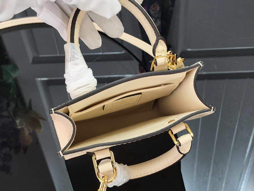 LV M80449 Louis Vuitton Petit Sac Plat Bag Cream Saffron