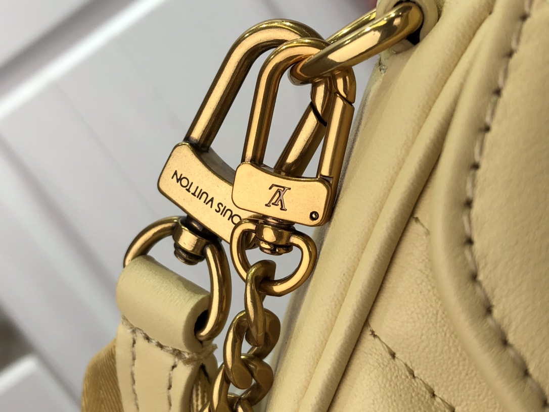 LV M56466 Louis Vuitton New Wave Multi-Pochette Leather M56467 Light Yellow