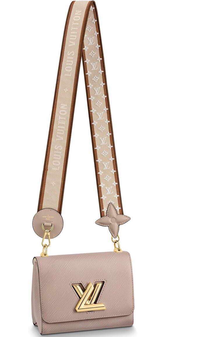 LV M57049 Louis Vuitton Twist PM Bag Epi Leather Galet
