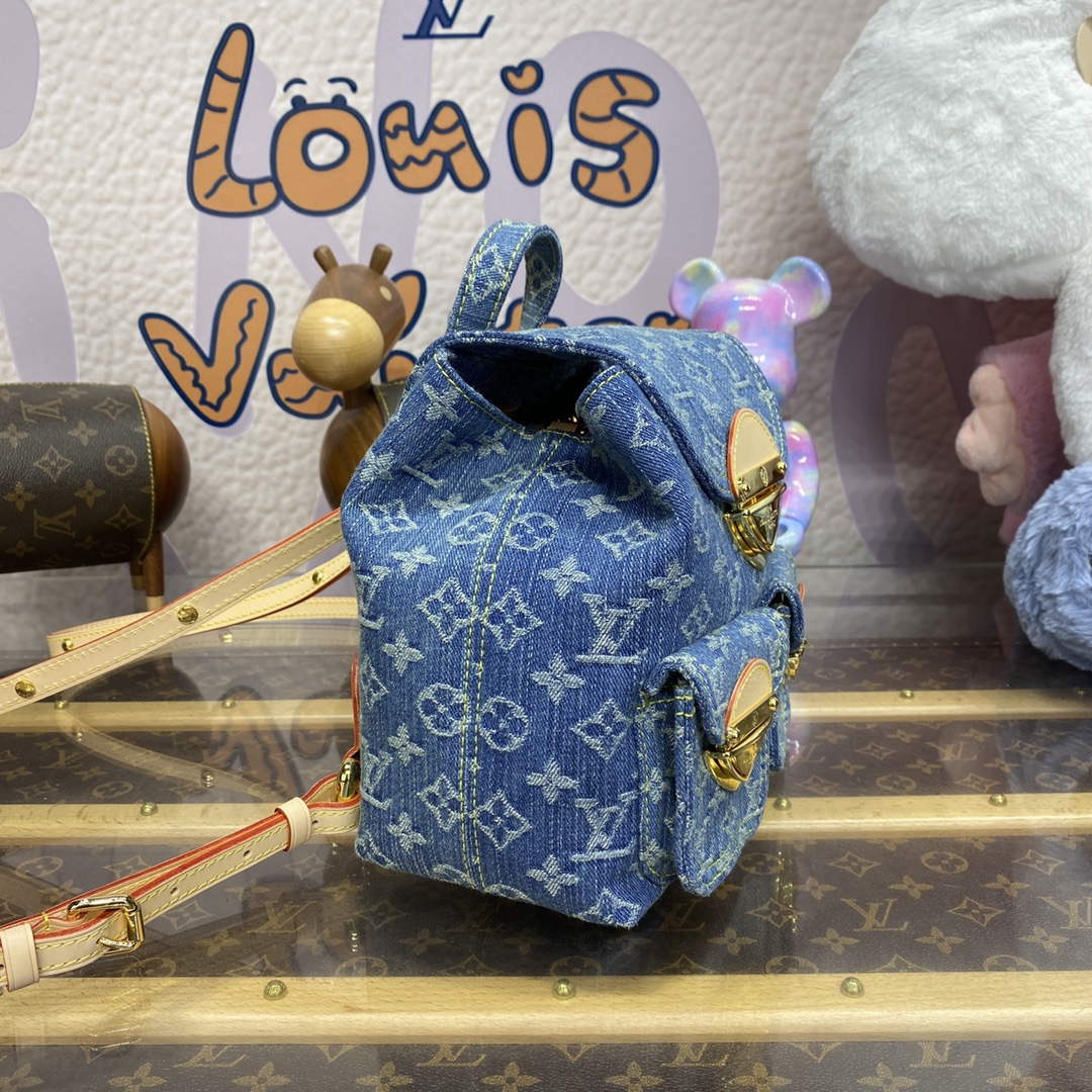 LV M46836 Louis Vuitton Venice Small Backpack Bag Monogram Denim