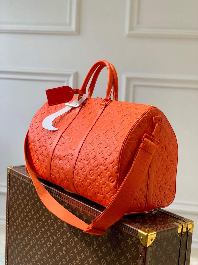 LV M20963 Louis Vuitton Keepall Bandouliere 50 Bag Orange