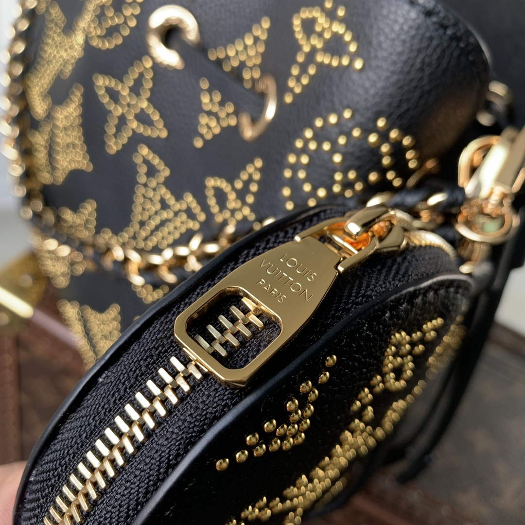 LV M23392 Louis Vuitton Bella Bucket Bag Black