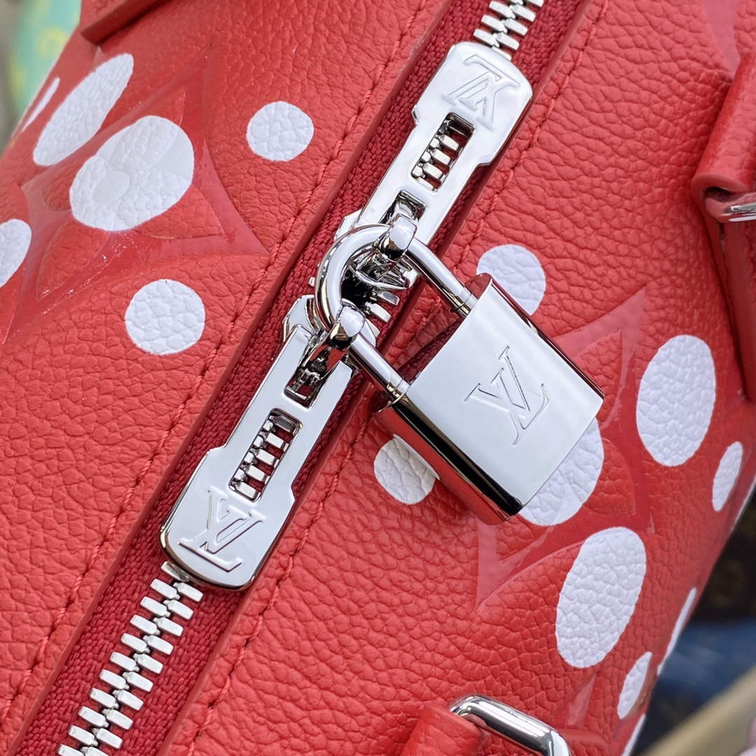 LV M46411 Louis Vuitton LV x YK Speedy Bandouli��re 20 Bag Red