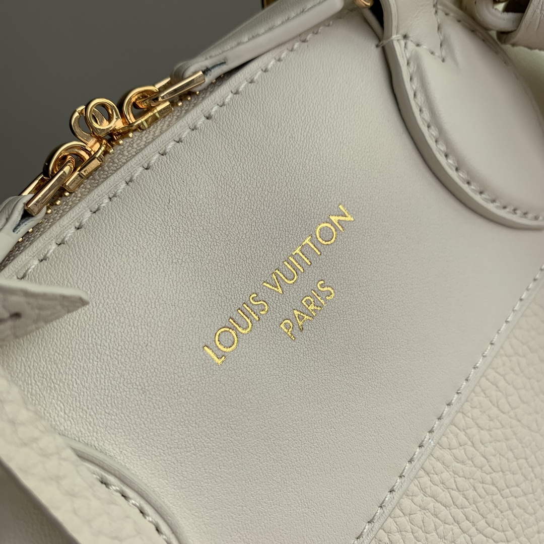 LV M23061 Louis Vuitton Lock It MM Bag Cr��me Beige