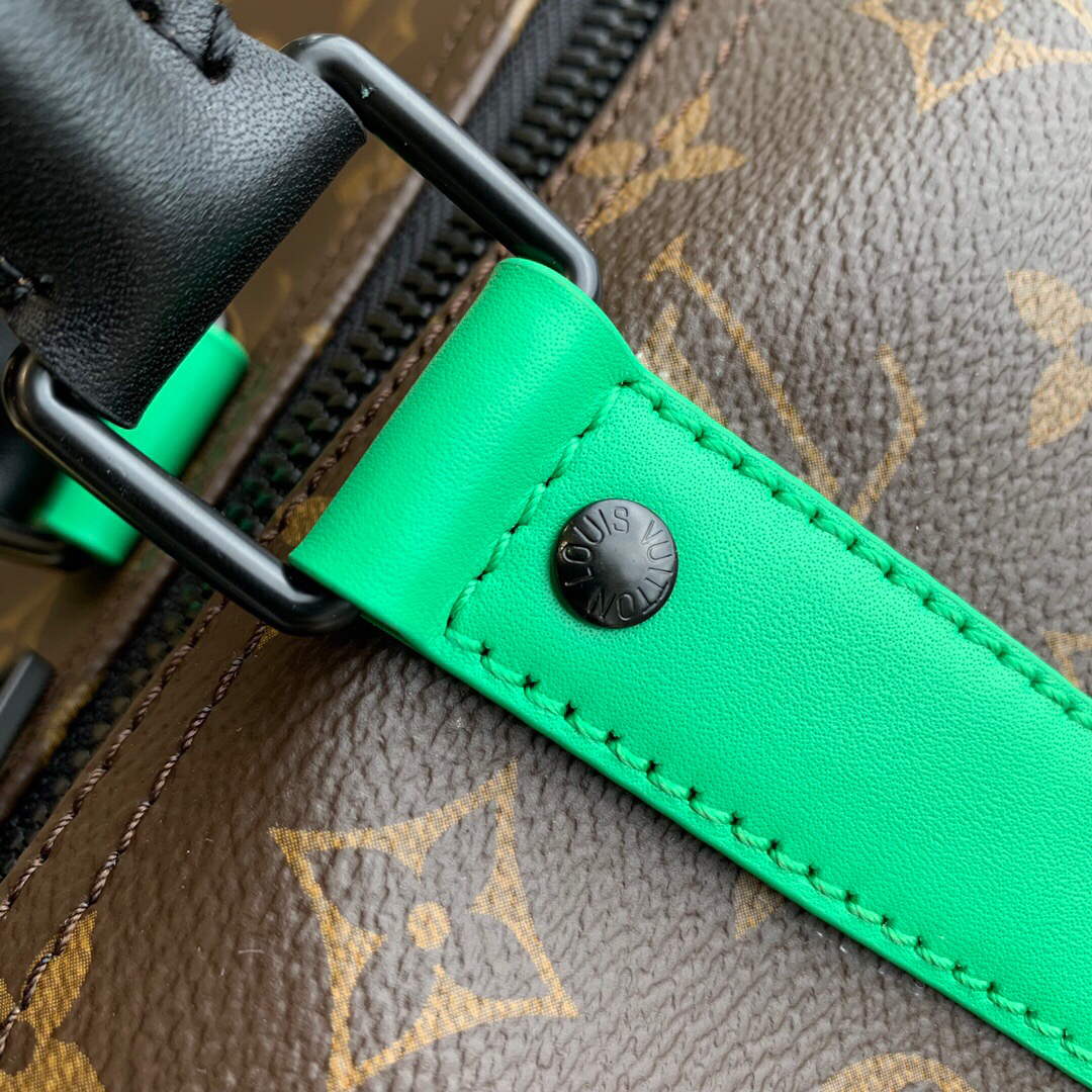 LV M46259 Louis Vuitton Keepall Bandouliere 50 Bag Minty Green