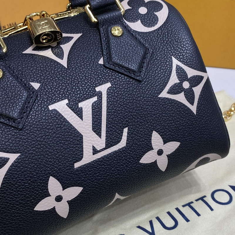 LV M46575 Louis Vuitton Speedy Bandouli��re 20 Bag Black