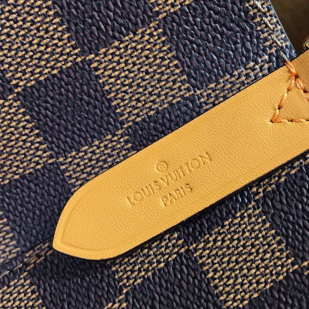 LV N40213 Louis Vuitton NONO MM Bag Damier Ebene Safran Yellow