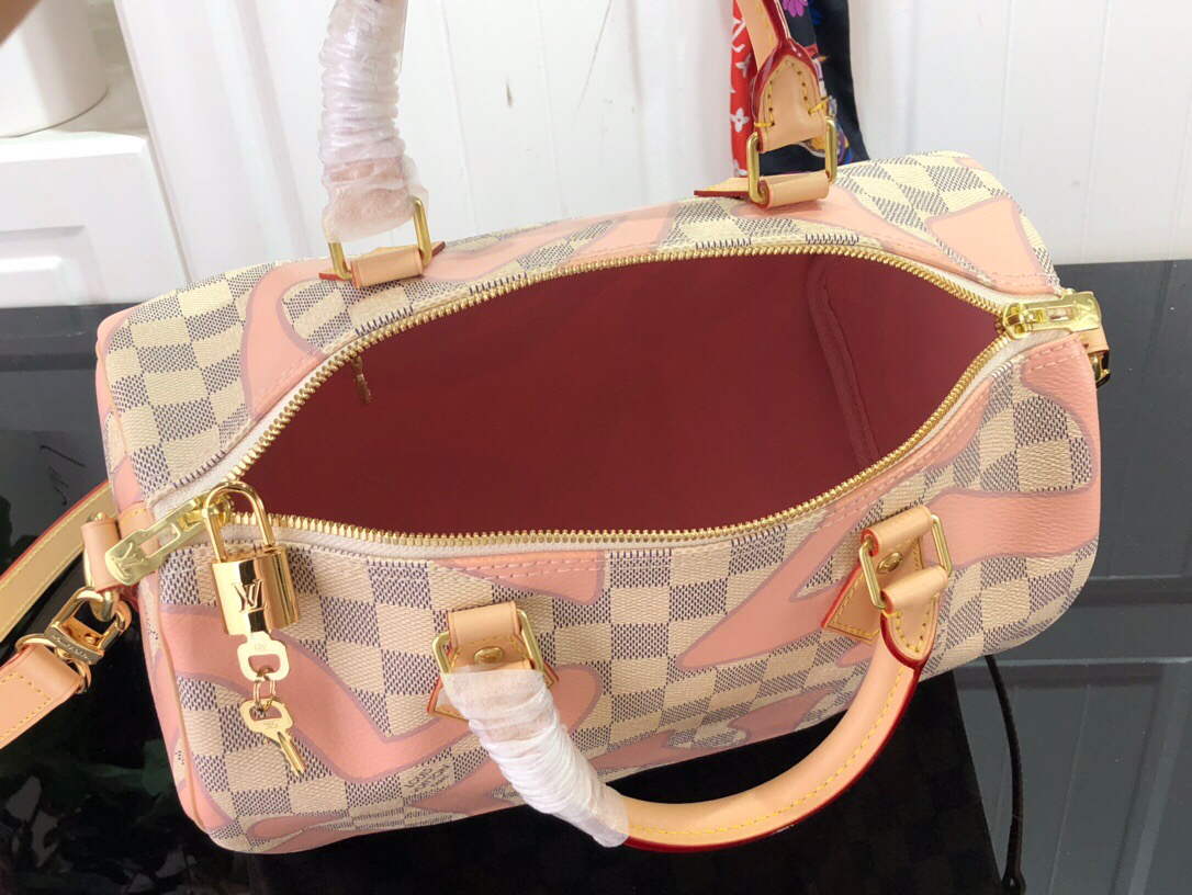 LV N41052 Louis Vuitton Speedy Bandouli��re 30 Damier Azur