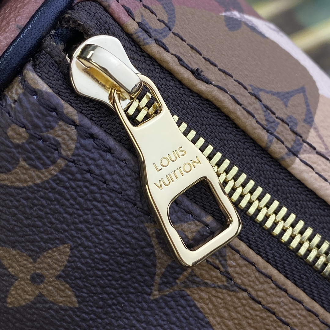 LV M46678 Louis Vuitton Keepall Bandouli��re 25 Bag Brown