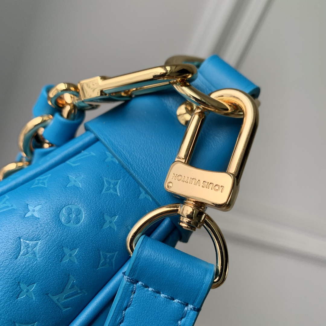 LV M22593 Louis Vuitton Loop Baguette Handbag Blue
