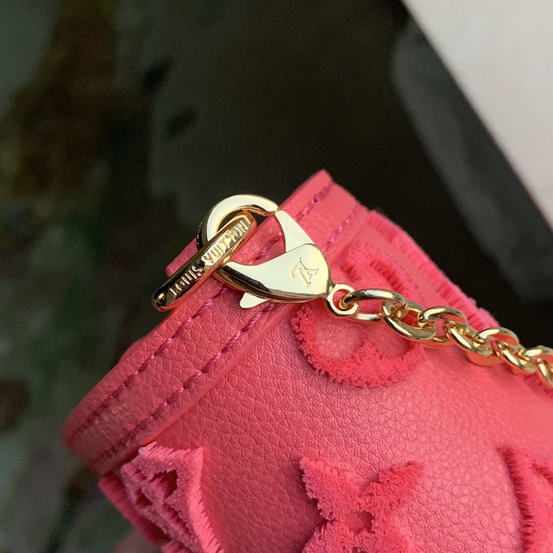 LV M20747 Louis Vuitton Dauphine Mini Bag Monogram Fluo Pink