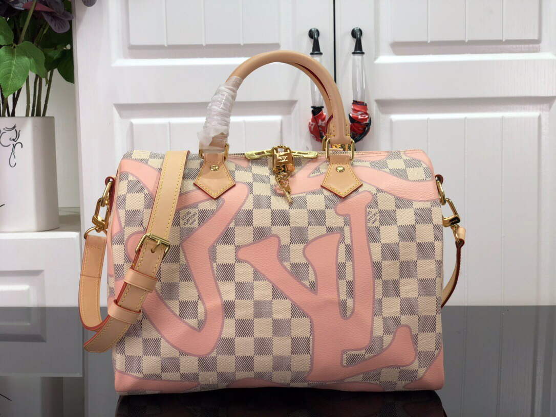 LV N41052 Louis Vuitton Speedy Bandouli��re 30 Damier Azur