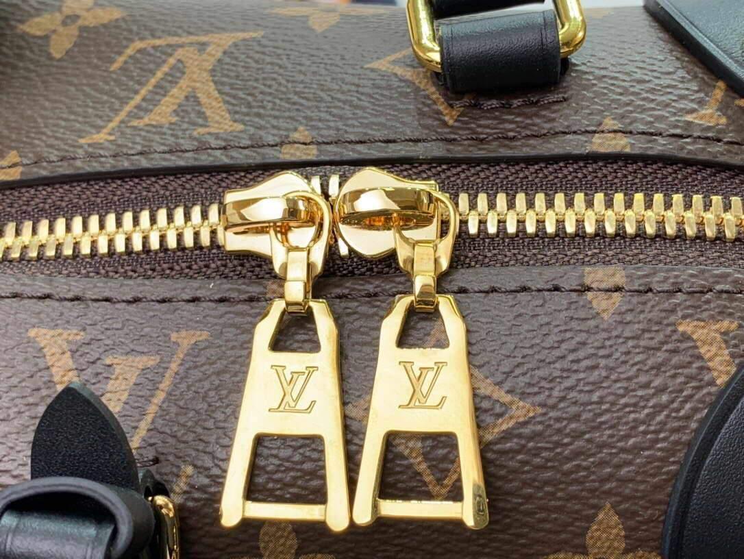 LV M45571 Louis Vuitton Petite Malle Souple Bag Monogram Black