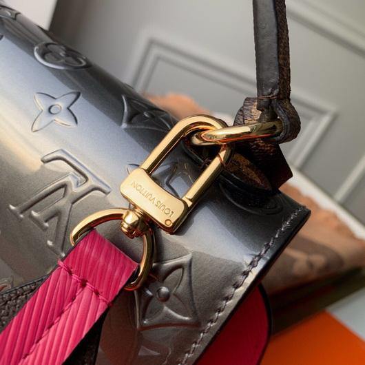 LV M90502 Louis Vuitton M90505 Spring Street Bag Silver Plum