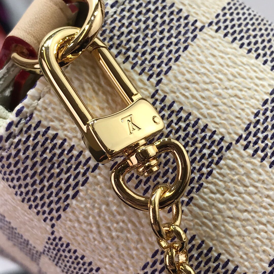 LV M40717 Louis Vuitton Favorite Pm M40718 Handbag Damier Azur Canvass