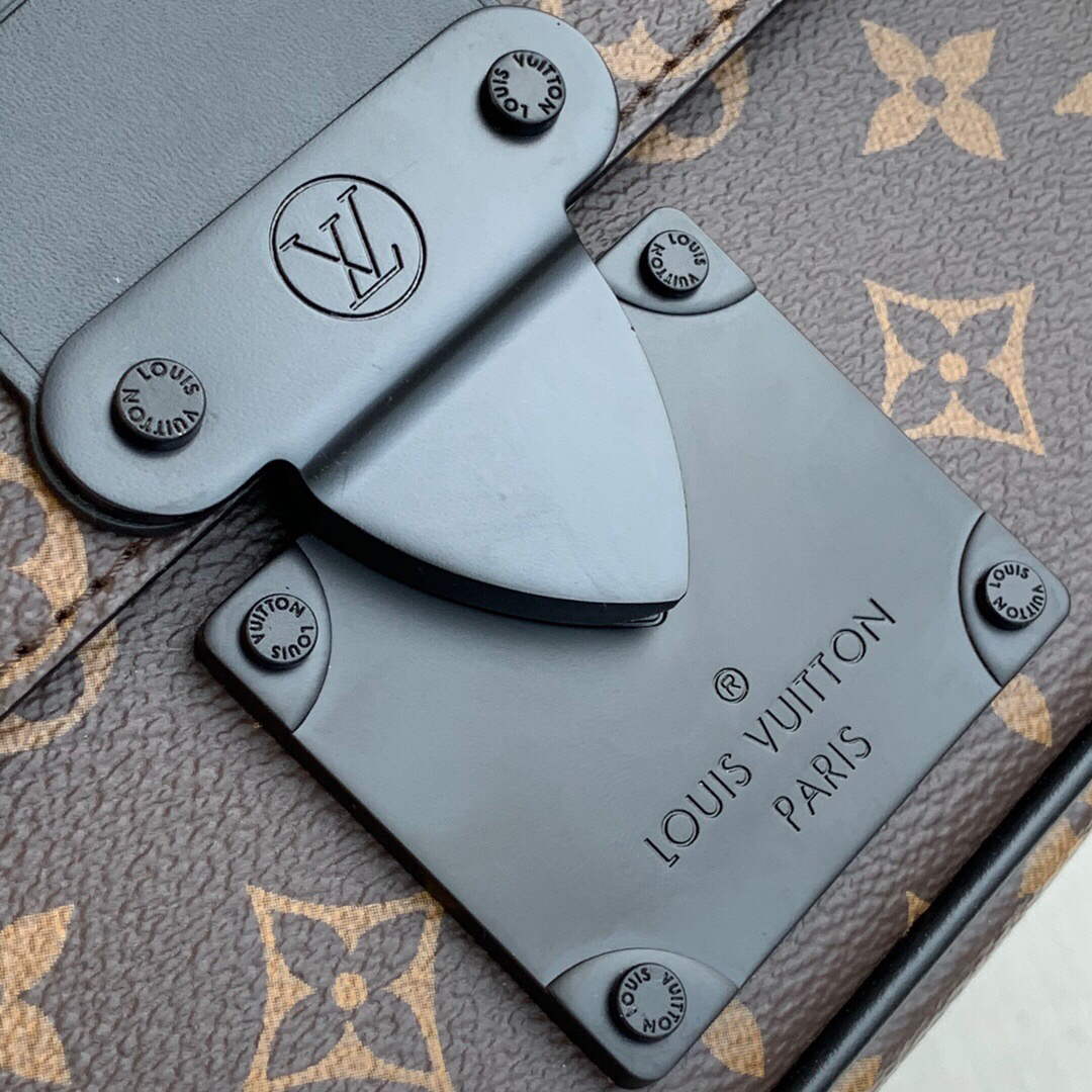 LV M45807 Louis Vuitton S Lock Sling Bag Black