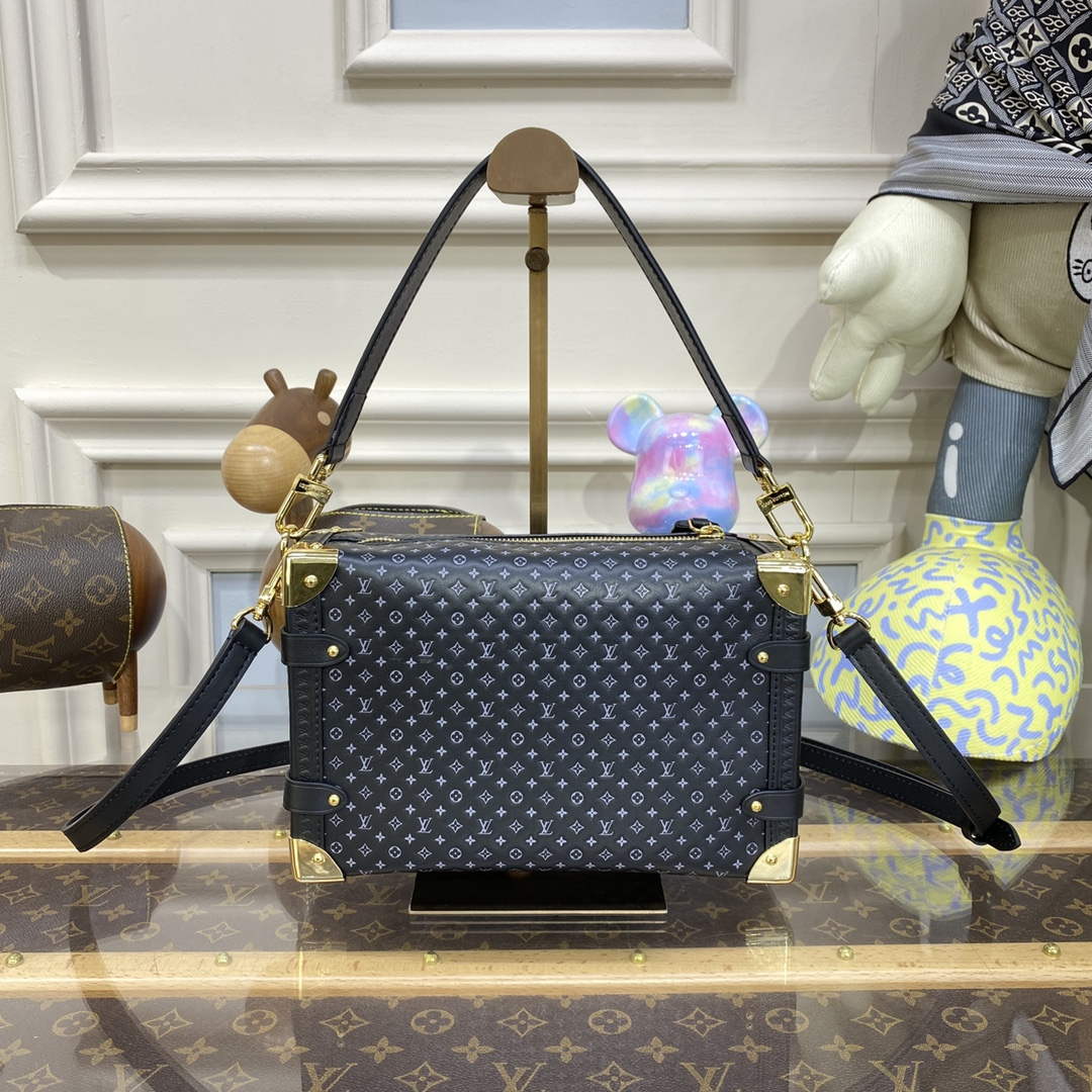 LV M46358 Louis Vuitton Side Trunk PM Bag M21709 Black