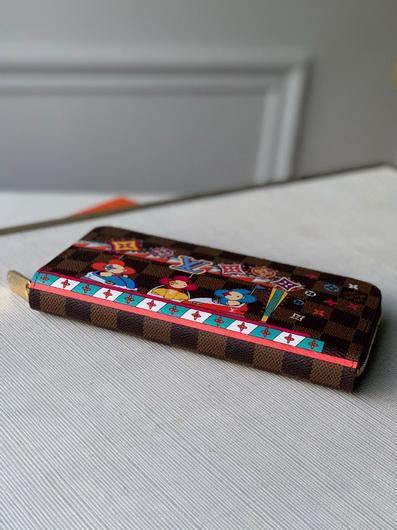 LV N60403 Louis Vuitton Zippy Wallet Brown