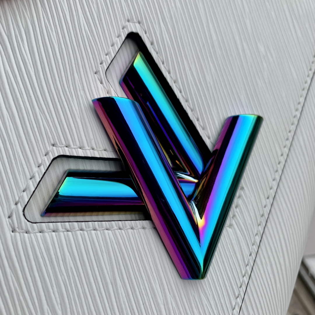 LV M22029 Louis Vuitton Twist MM Bag Epi Leather White
