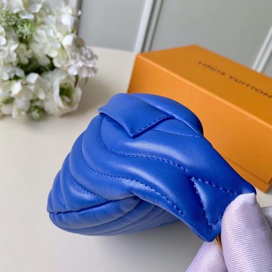 LV M55528 Louis Vuitton New Wave Leather Bumbag M53861 Blue
