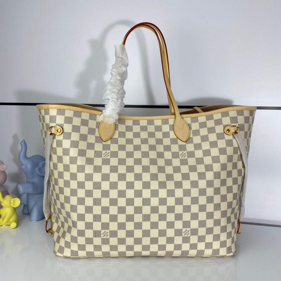 Louis Vuitton LV N41604 Neverfull GM Damier Azur coated canvas