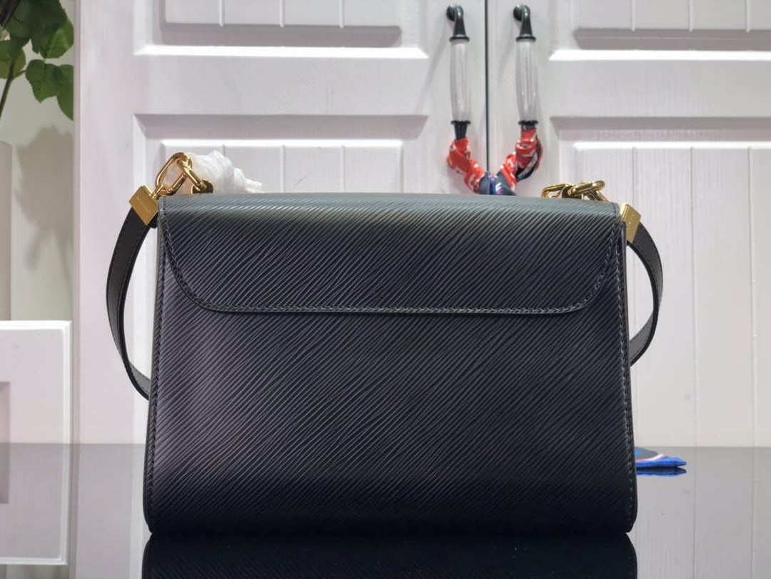 LV M59402 Louis Vuitton Twist MM Epi Grained Leather Black