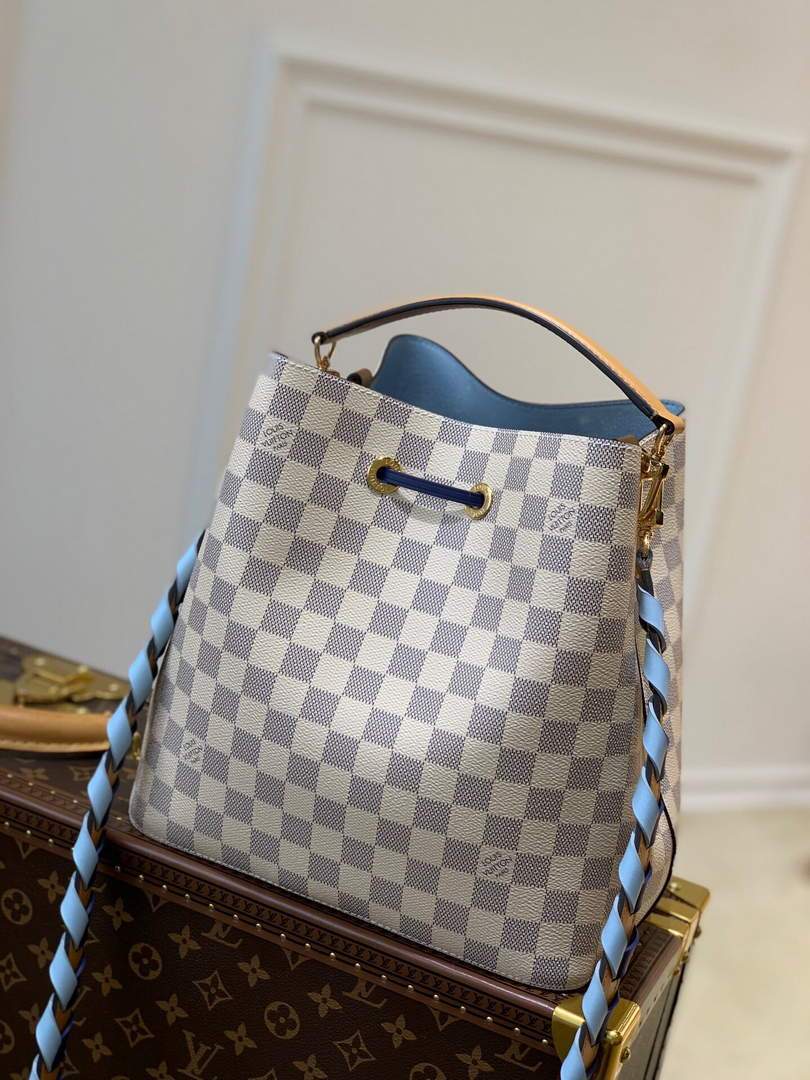 LV N50042 Louis Vuitton NONO MM Bucket Bag Blue