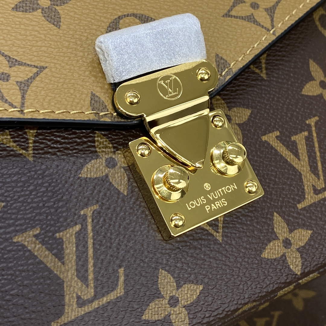 LV M46279 Louis Vuitton Pochette M��tis East West Bag yellow flower