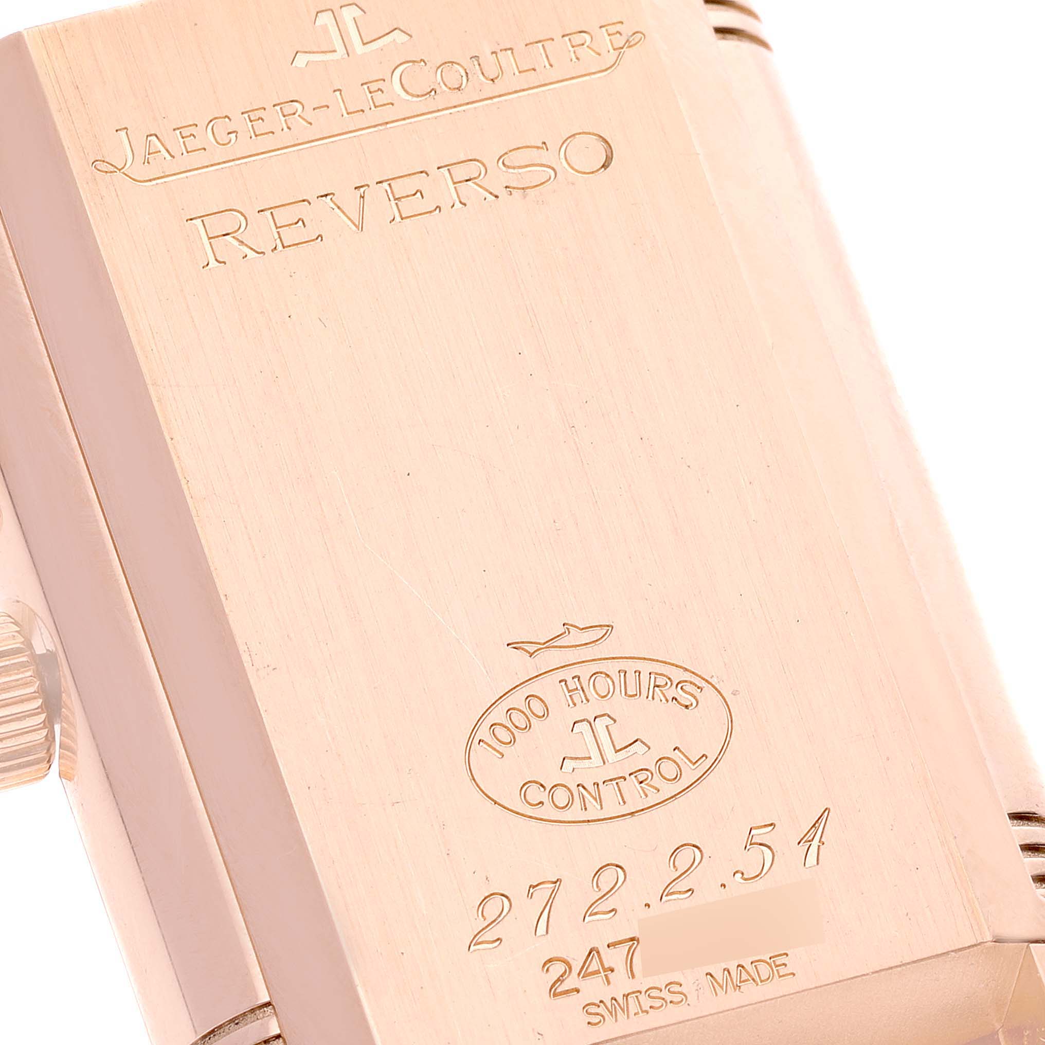 Jaeger LeCoultre Reverso Duoface Rose Gold Watch 272.2.54 Q2712410 Box Papers