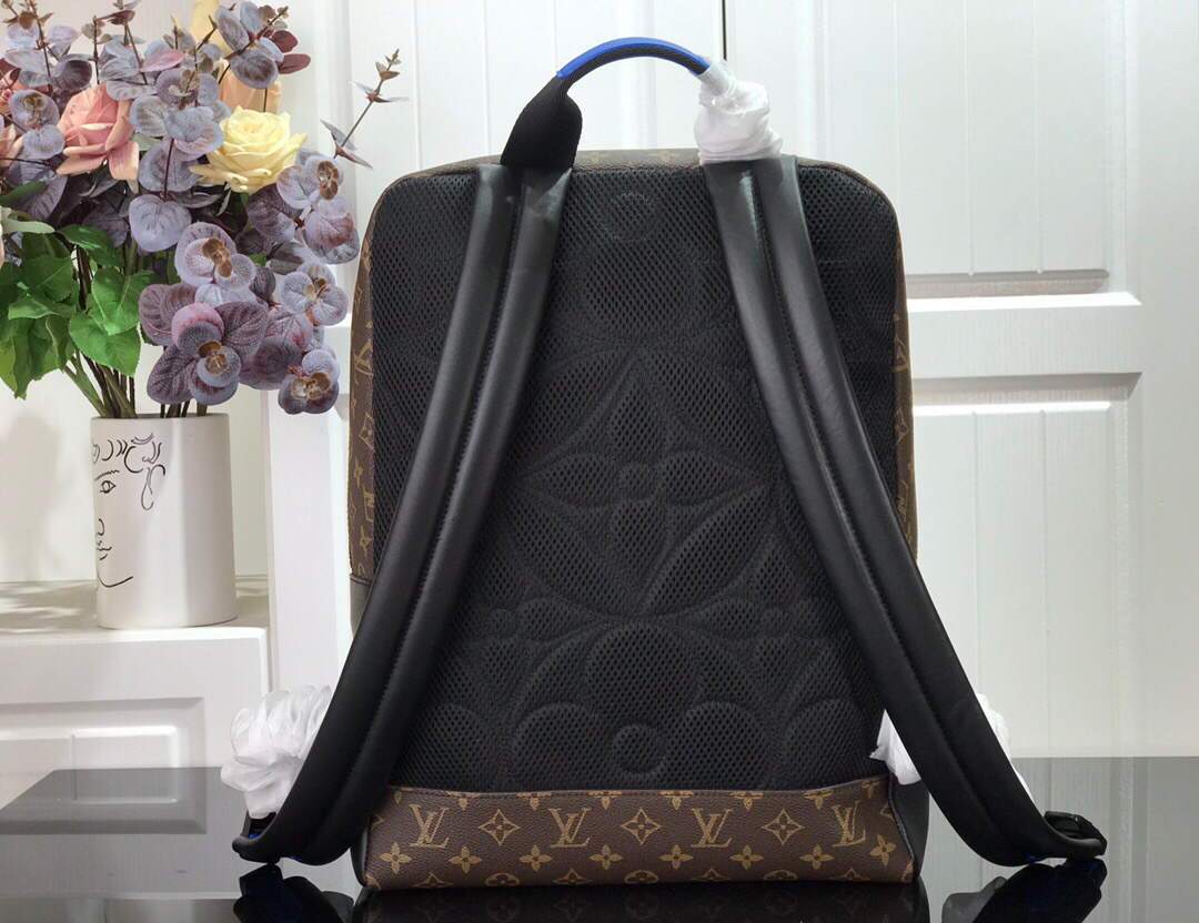 LV M45335 Louis Vuitton Dean Backpack Monogram Macassar
