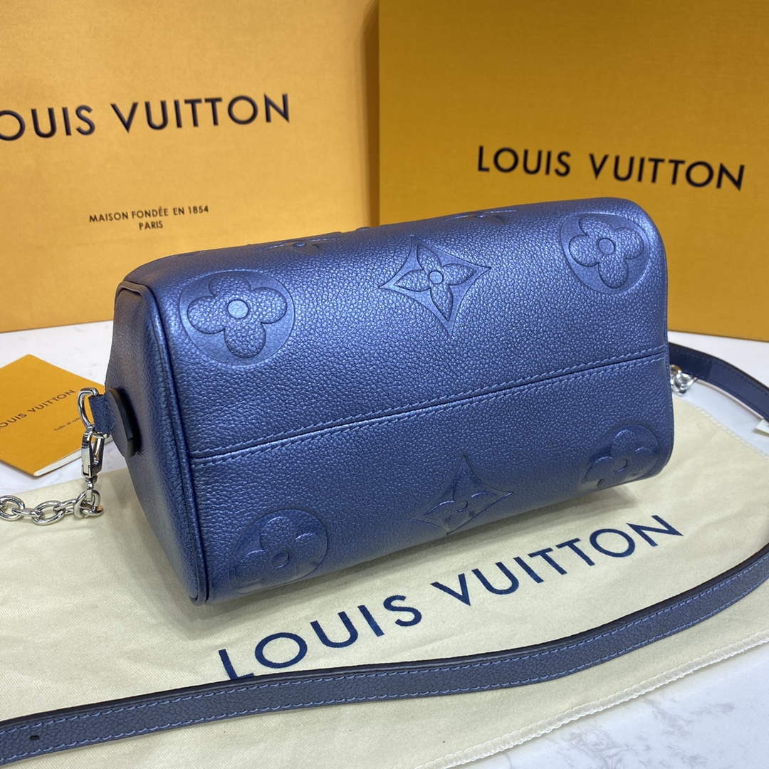 LV M58953 Louis Vuitton Speedy Bandouli��re 20 Bag Blue