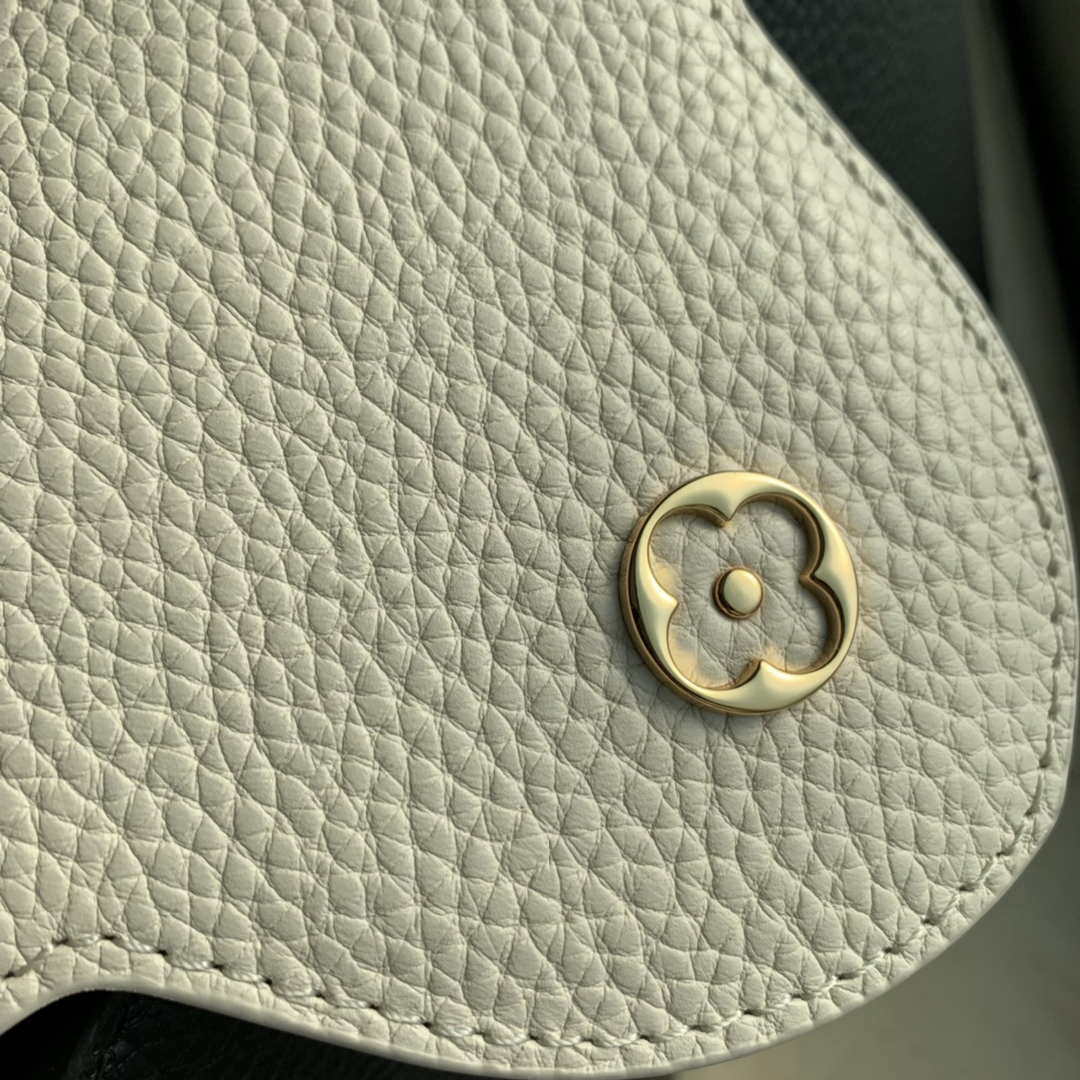 LV M20708 Louis Vuitton Capucines MM Handbag Black
