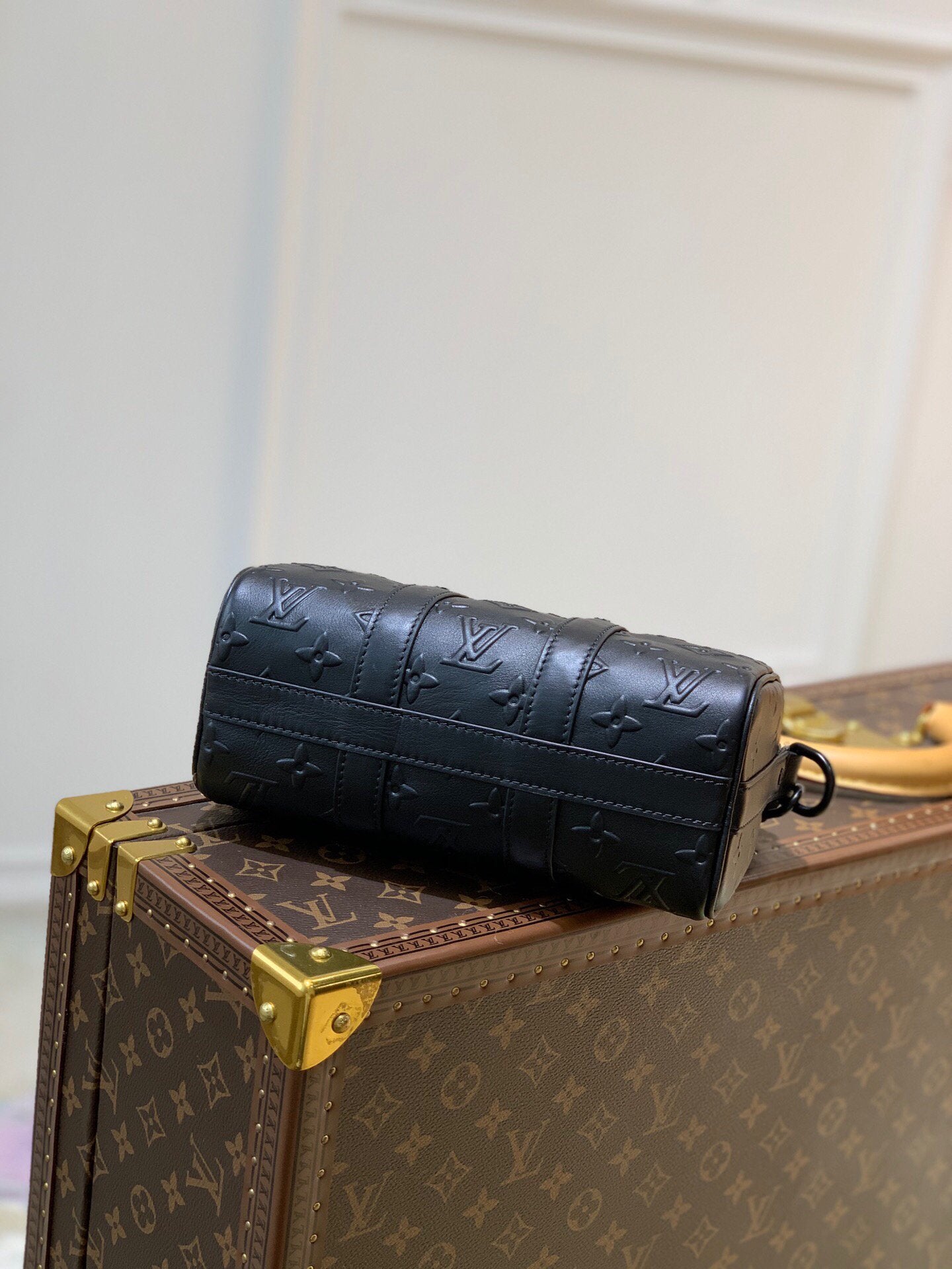 LV M57960 Louis Vuitton Keepall XS Handbag M57961 Black