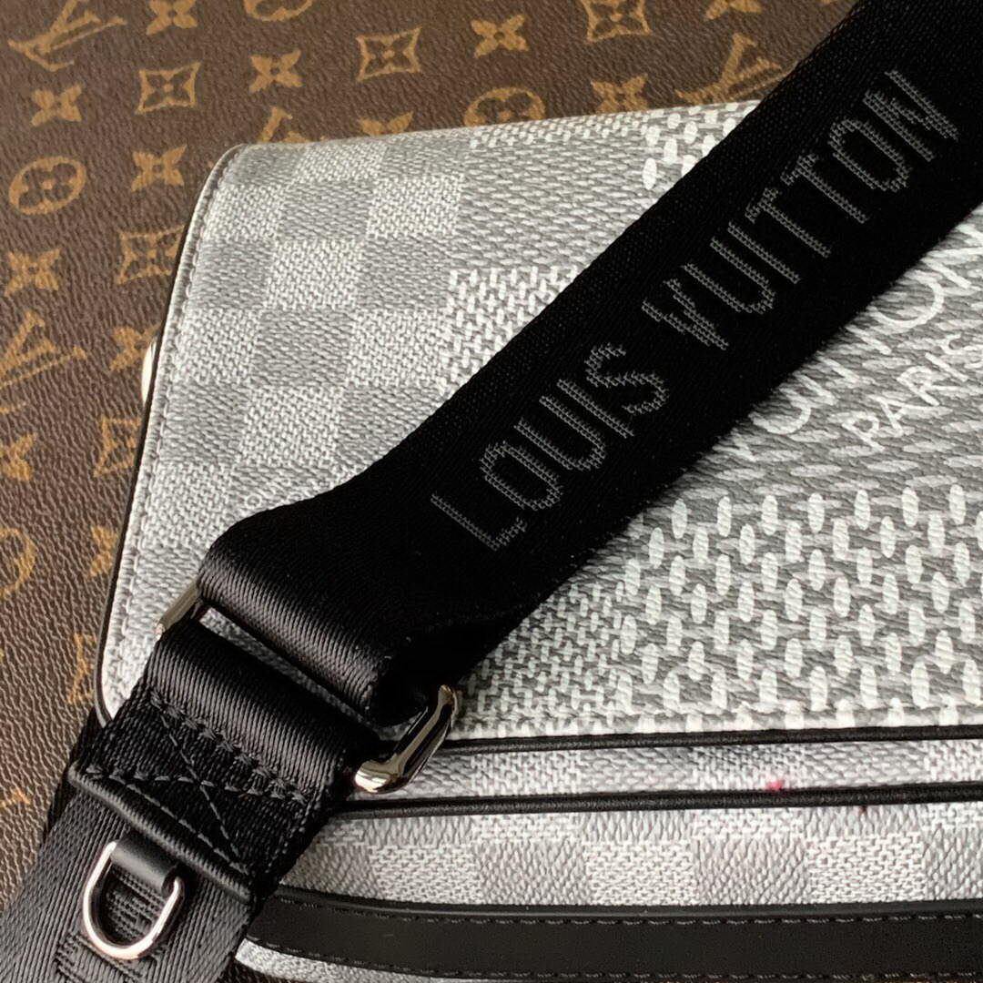 LV N50013 Louis Vuitton Studio Messenger Damier Graphite Gray N50026 Bag