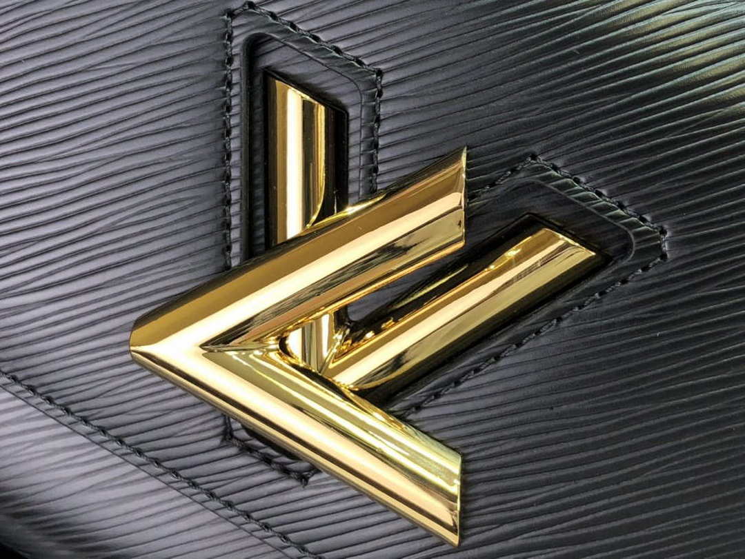 LV M59402 Louis Vuitton Twist MM Epi Grained Leather Black