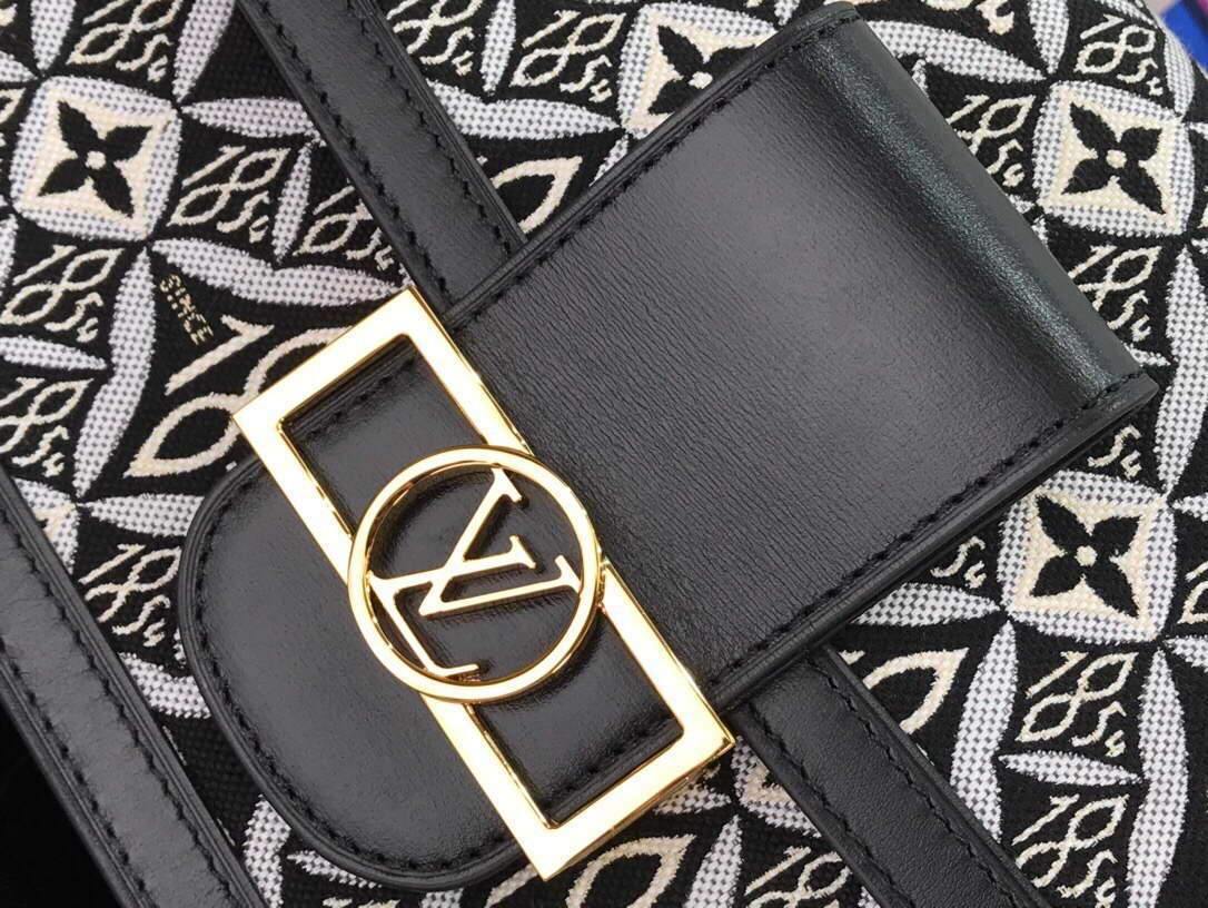 LV M57211 Louis Vuitton Since 1854 Dauphine MM Monogram Jacquard Gray