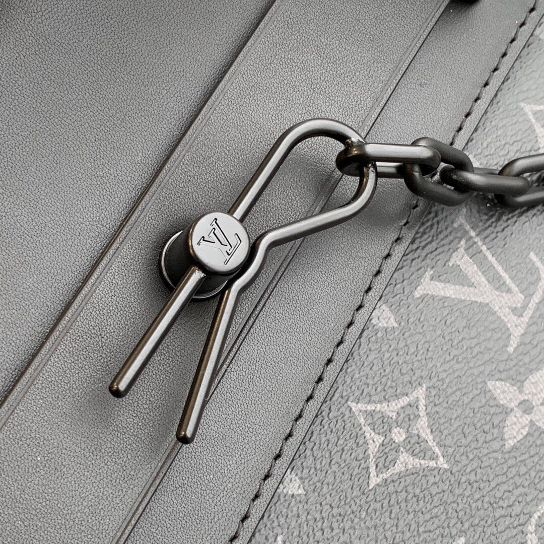 LV M80107 Louis Vuitton Pochette Steamer Monogram Eclipse