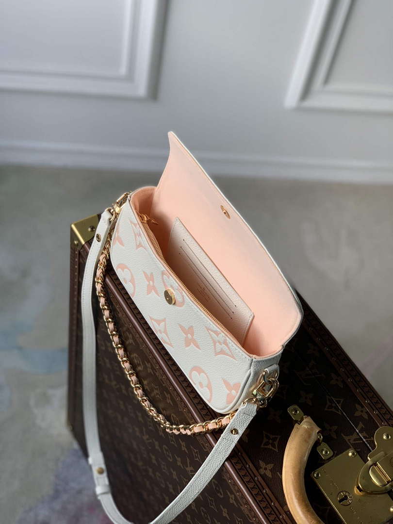 LV M82211 Louis Vuitton Wallet On Chain Ivy Bag Off-white/pink