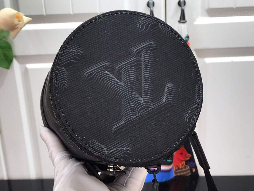 LV M45604 Louis Vuitton 2054 Expandable Polochon Bag Black